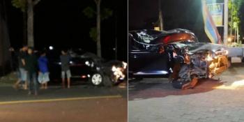 Kijang Innova Hantam Truk Tronton di Depan SPBU Kedundang, Satu  Orang Tewas